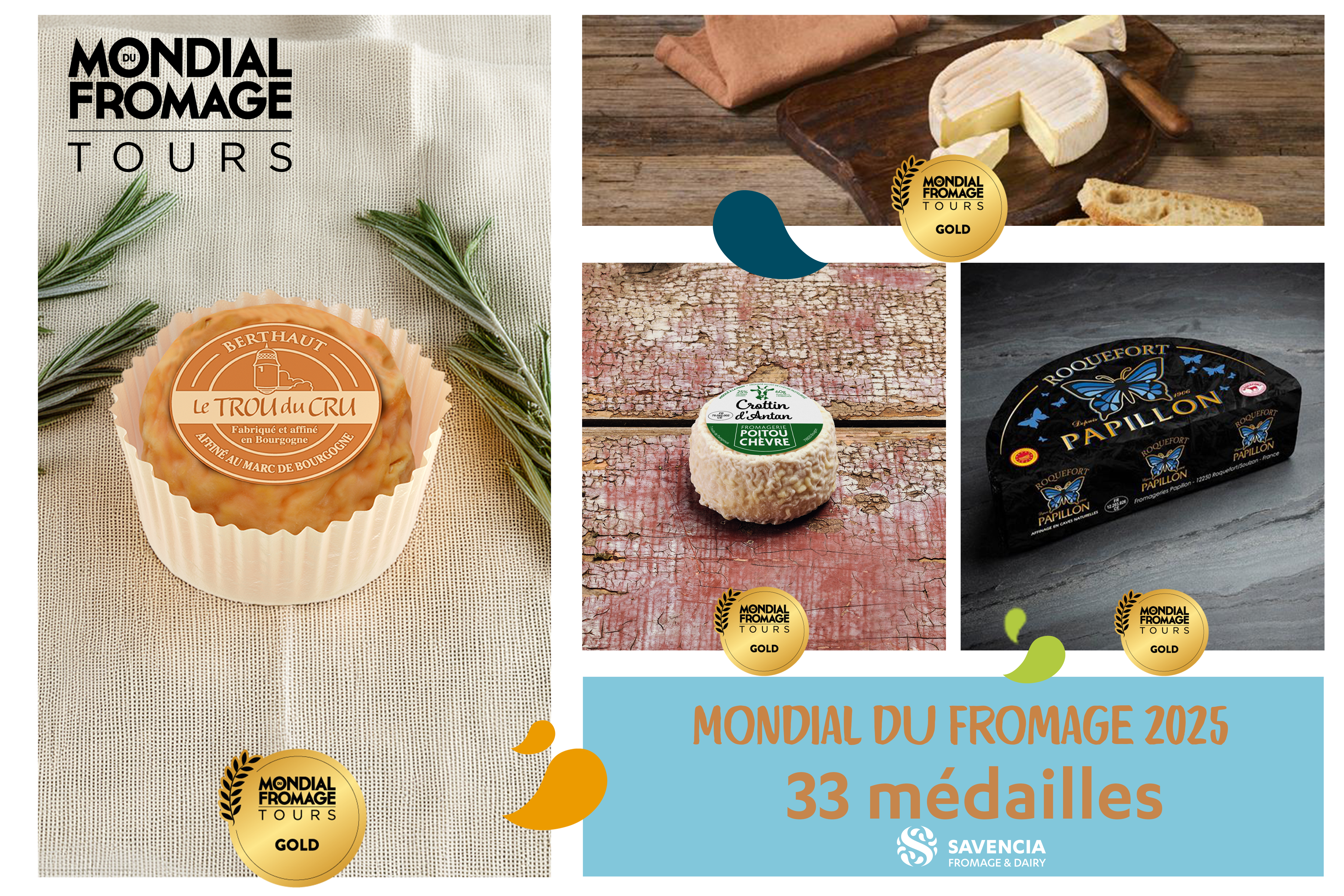 Mondial du Fromage de Tours résultats Savencia